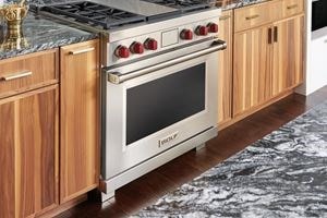 91 cm Dual Fuel Range - 4 Burners and Infrared Griddle